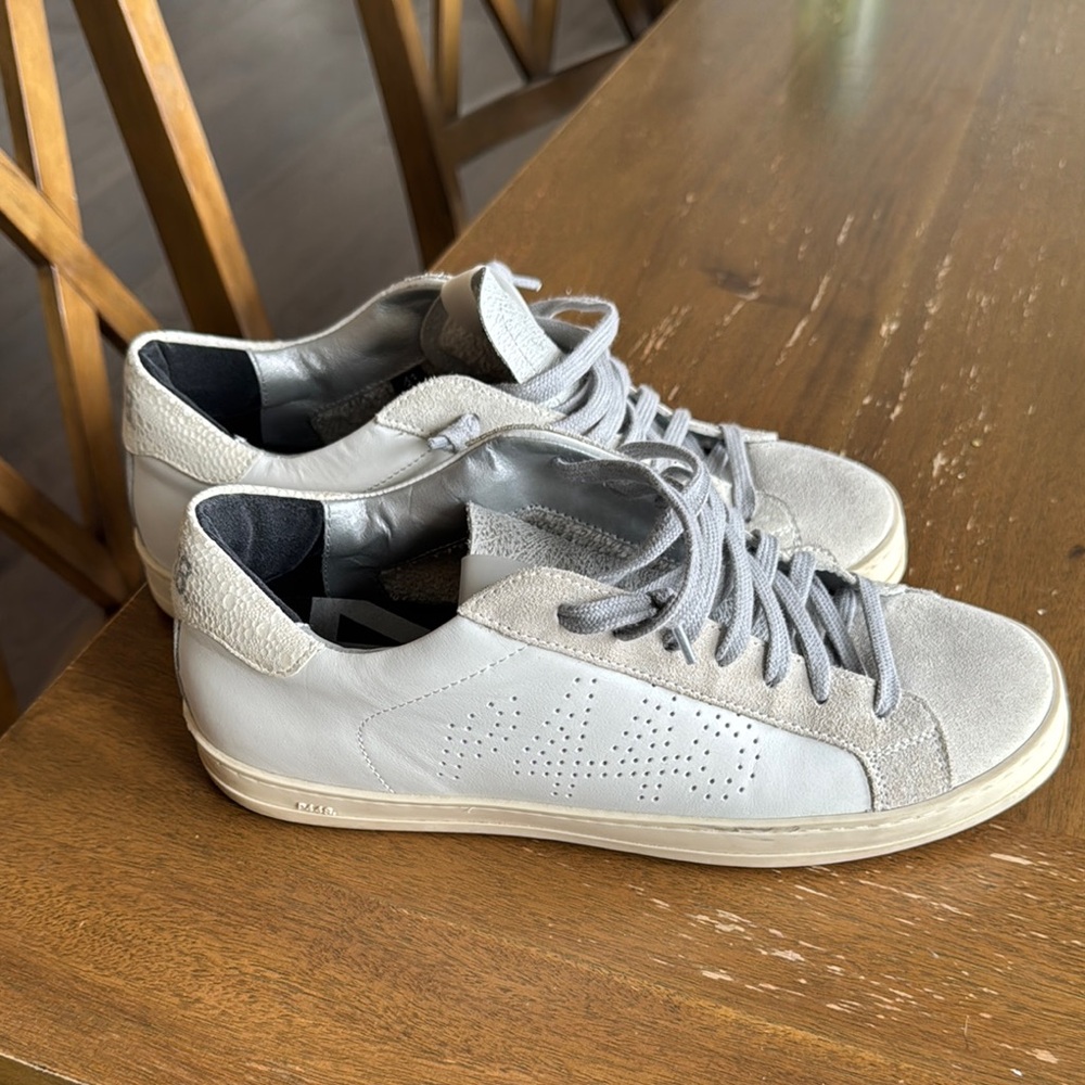 P448 Gray and White Sneakers